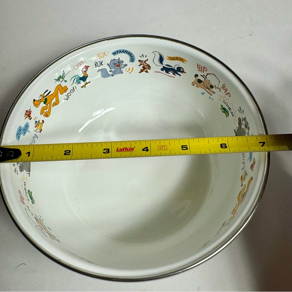 NWT. Disney Critters Enamel Bowl. Metal bowl with enamel coating. - Picture 3 of 9